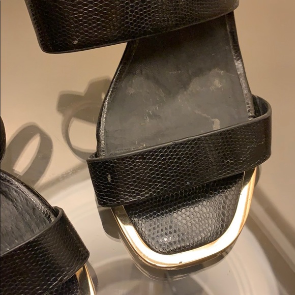 Top Shop Leather Block Heels - Picture 5 of 5